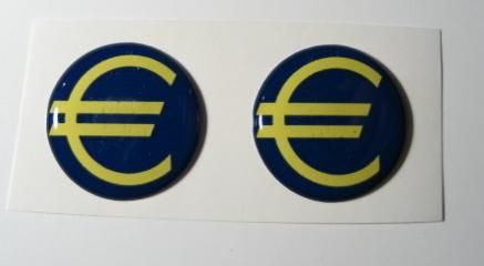 2X Euro Sign 3D Decals