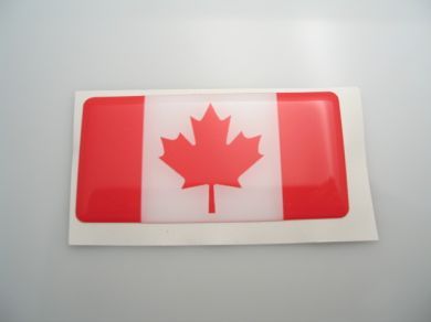70X35mm Canadian Canada flag 3D Decal