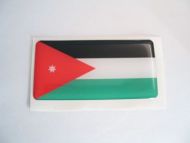 Large 70X35mm JORDAN flag 3D Decal Sticker
