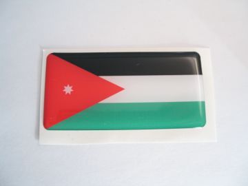 Large 70X35mm JORDAN flag 3D Decal Sticker