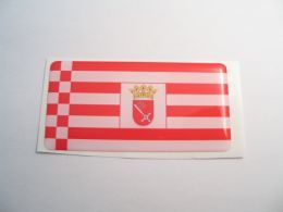 70X35mm City of Bremen German flag 3D Decal