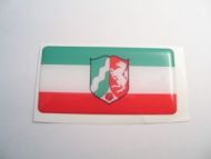 70X35mm North Rhine Westphalia German flag 3D Decal