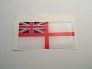 Large70X35mm Naval Ensign White UK flag 3D Decal