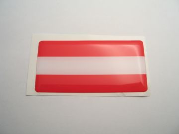 Large 70X35mm AUSTRIA flag 3D Decal Sticker