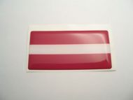 Large 70X35mm LATVIA flag 3D Decal Sticker