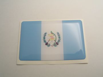 Large70X45mm GUATEMALA flag 3D Decal Sticker