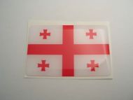 Small 31X20mm GEORGIA flag 3D Decal Sticker