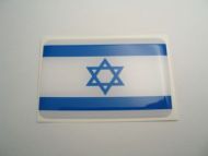Small 31X20mm ISRAEL flag 3D Decal Sticker