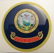 2inc IDAHO State flag America 3D Decal sticker USA