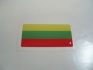 Small 40x20mm LITHUANIA flag 3D Decal Sticker