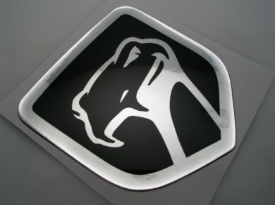 XLarge Viper Old Black Chrome 3D Decal sticker/dodge