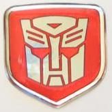 Dodge Charger 2006 -2010 - Steering Wheel Badge 3D Decal sticker Transformers Autobot Red/Chrome