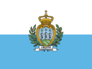 	Small 31X20mm San Marino  flag 3D Decal 