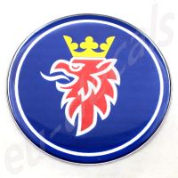 50mm/2inc.Blue Griffin SAAB front badge 3D decal
