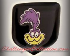 Steering Wheel 3D Decal badge –  Full Colored with Road Runner - For the 2008-2010  Dodge Challenger
